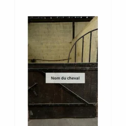 Plaque de box Personnalisée Nom du cheval