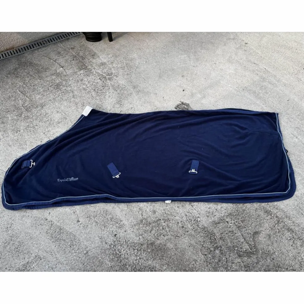 Polaire bleu marine Equi-thème 165cm 7,0 pouces