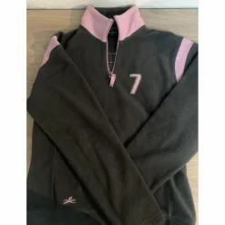 Polaire equi-theme grise et rose