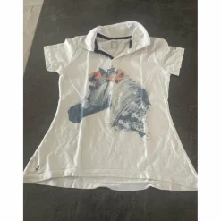Polo blanc à manches décathlon