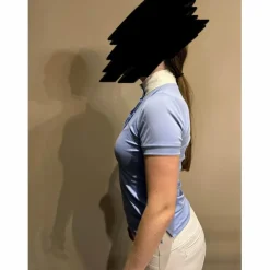 Polo bleu Equithème