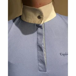 Polo bleu Equithème