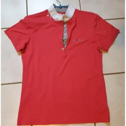 Polo concours ANIMO couleur Corail