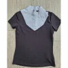 Polo concours Equitheme, noir, taille S