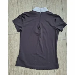 Polo concours Equitheme, noir, taille S