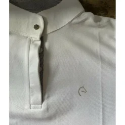 Polo de concours blanc équithème