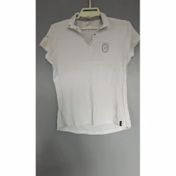 Polo de concours Fouganza manche courte - Blanc - 44
