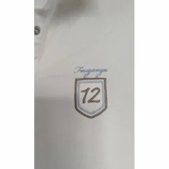 Polo de concours Fouganza manche courte - Blanc - 44