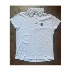 Polo de concours manche courtes blanc pour Enfant