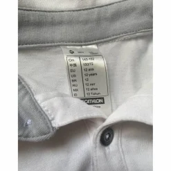 Polo de concours manche courtes blanc pour Enfant