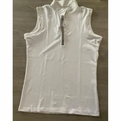 Polo de concours pikeur blanc sans manches taille 38 neuf