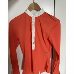 Polo de concours saumon/orange Horse Pilot taille S