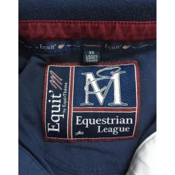 Polo Equithème bleu marine, bordeau, blanc