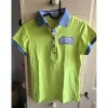polo equithème jaune/vert