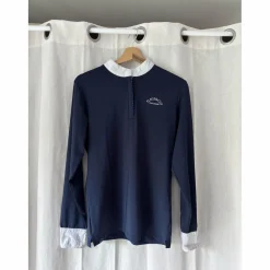 polo flags&cup bleu marine