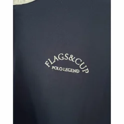 polo flags&cup bleu marine