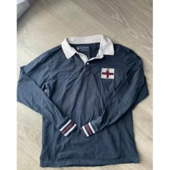 Polo manche longue col blanc