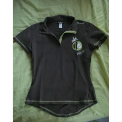 Polo marron/kaki Fouganza