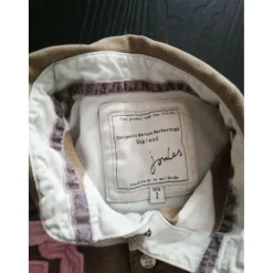 Polo rayé marron et beige taille S