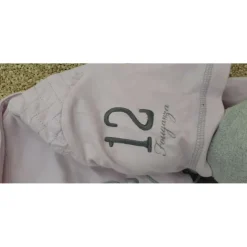 Polo rose pâle et gris
