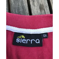 Polo rouge enfant sierra
