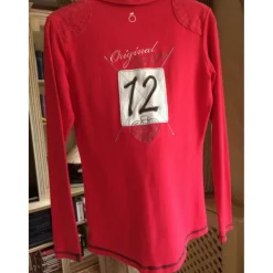 Polo rouge Manches longues Femme Fouganza T42