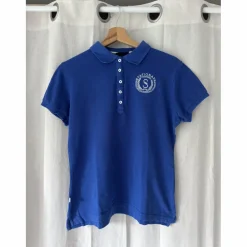 Polo statianata bleu électrique