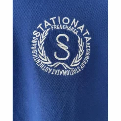 Polo statianata bleu électrique
