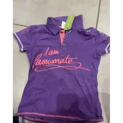polo violet enfants