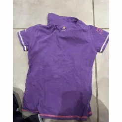 polo violet enfants
