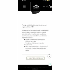 protege boulets Veredus pro jump noir M