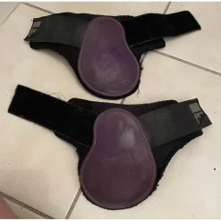 protège boulets cheval Norton noirs et violets