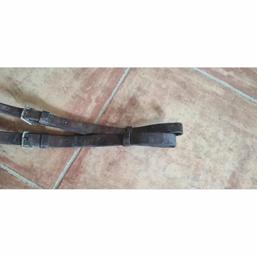 Rênes allemandes cuir marron