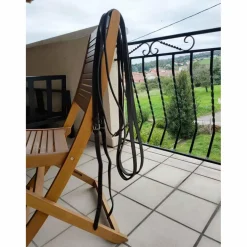 Rênes allemandes en cuir marron