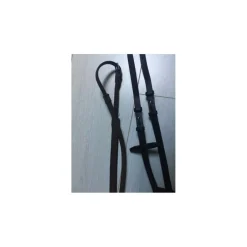 Rênes CWD 1/2 rondes surpiquées en caoutchouc