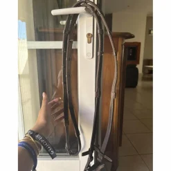 rênes CWD marron avec arrêtoirs