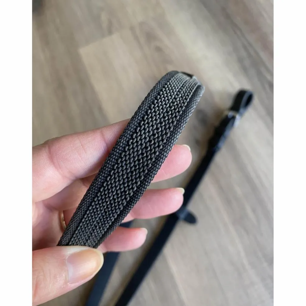 Rênes fines cuir grip 125cm