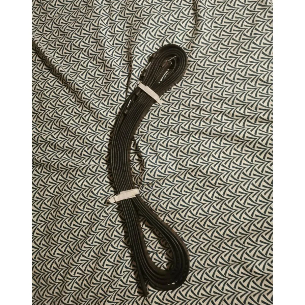Rênes lisses en cuir noires neuves cheval