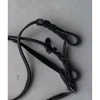 Rênes sangle et cuir noires
