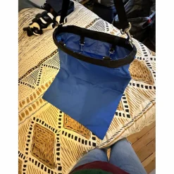 Sac à foin premium Equithème bleu en tissu, utilisé une seule fois