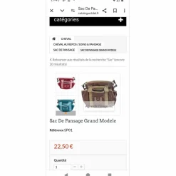 Sac de pansage SP01 marque T de T