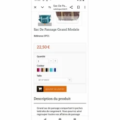 Sac de pansage SP01 marque T de T