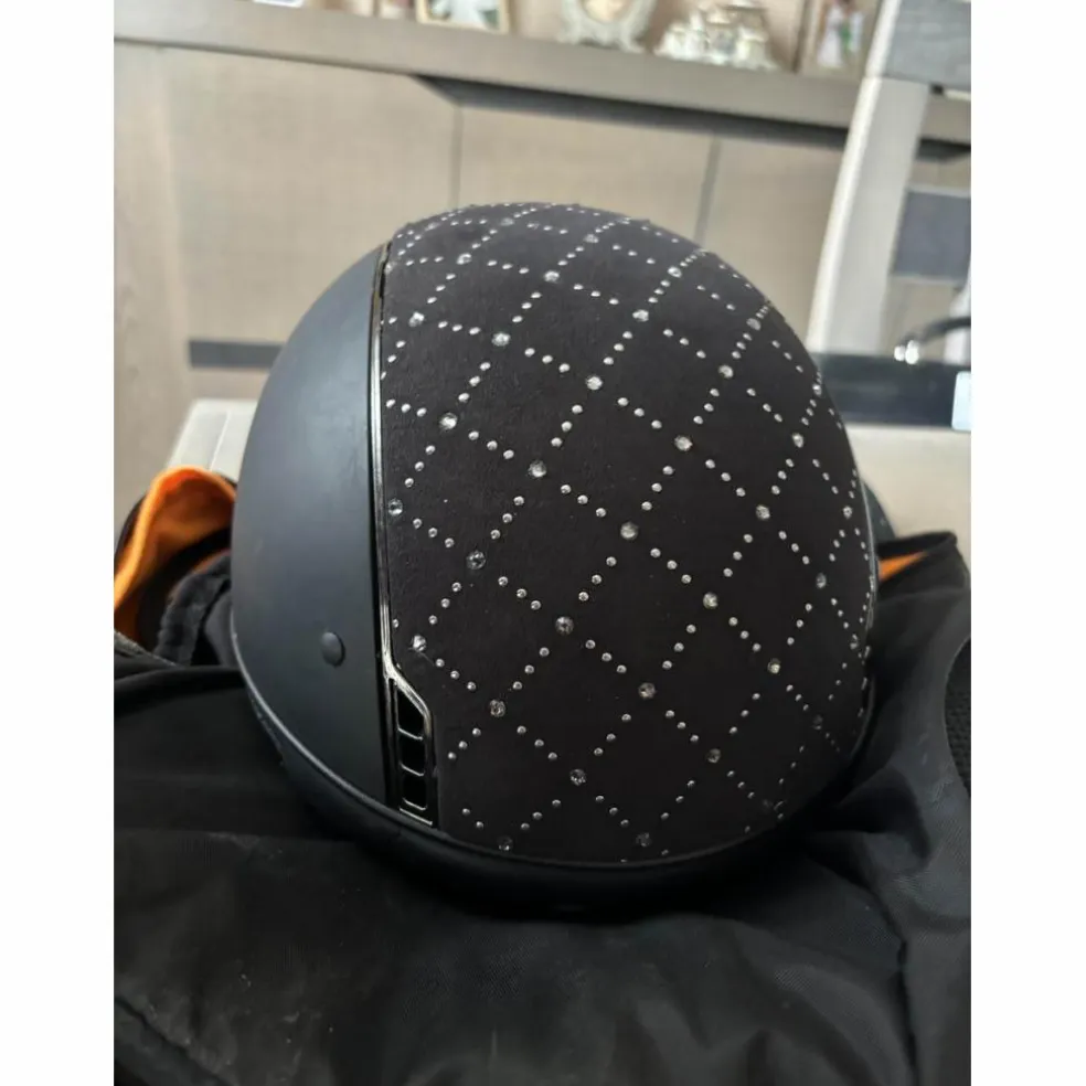 samshield noir avec strass et velours