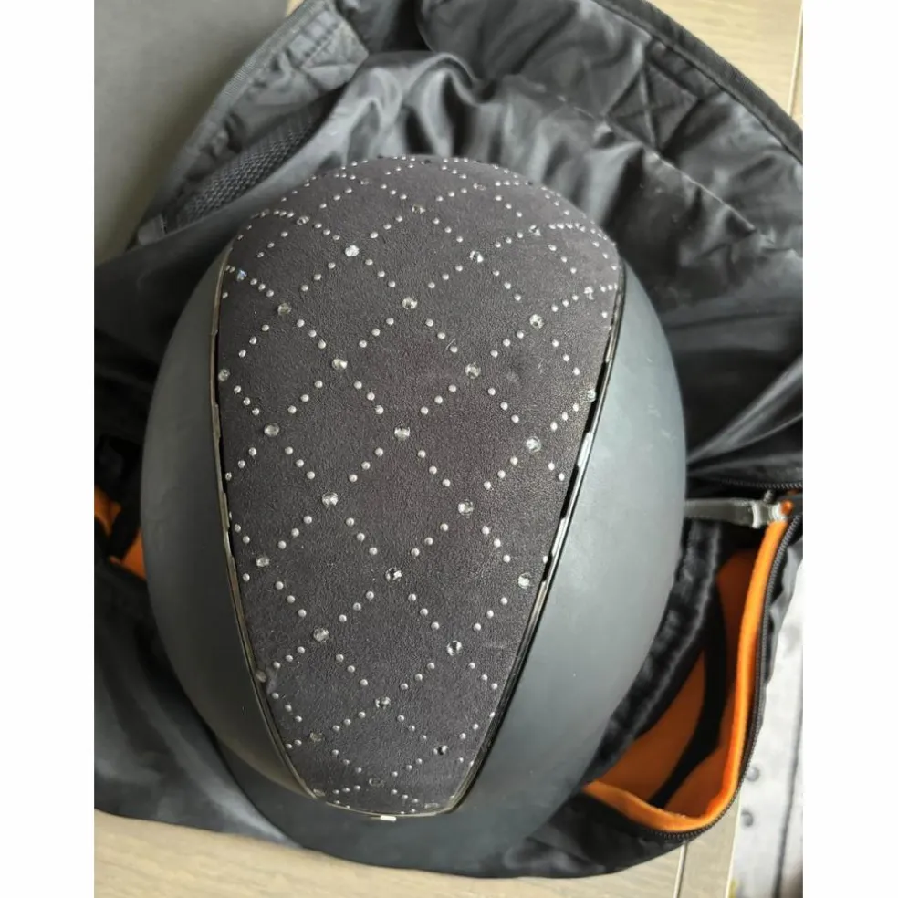 samshield noir avec strass et velours