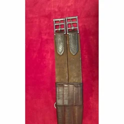 Sangle anatomique cuir marron 105 cm