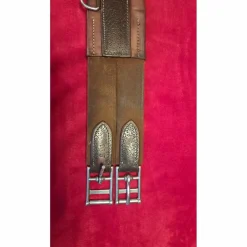 Sangle anatomique cuir marron 105 cm