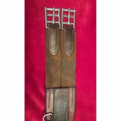Sangle anatomique cuir marron 105 cm