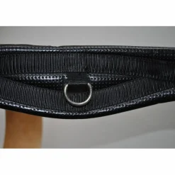 Sangle anatomique synthétique noire 125cm Fouganza