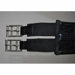 Sangle anatomique synthétique noire 125cm Fouganza