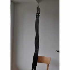 Sangle anatomique synthétique noire 125cm Fouganza